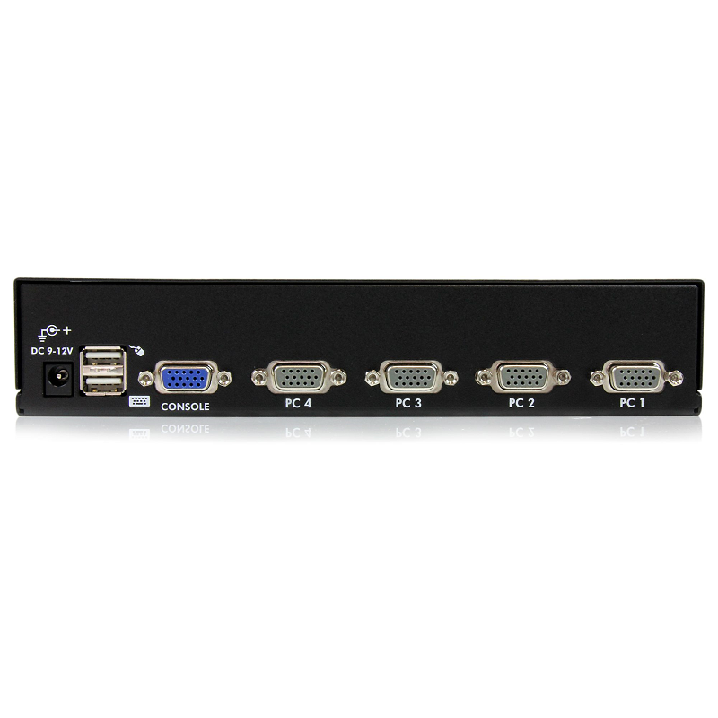 StarTech SV431DUSBU 4 Port 1U Rackmount USB KVM Switch with OSD